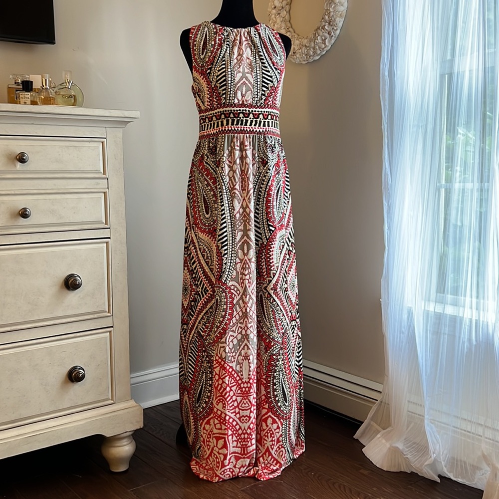 London Times Maxi Tank Dress | Med - Picture 2 of 11